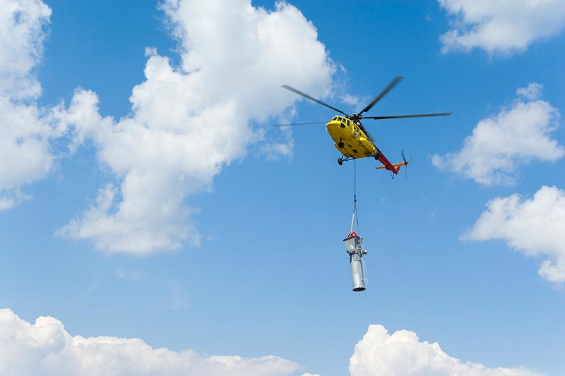 Tower Construction by Helicopter in Tennessee